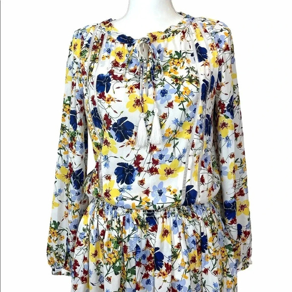 Banana Republic Floral Cinched Waist Dress - Picture 4 of 13